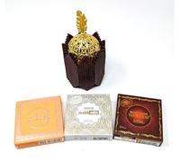 Nabeel Orange, Makh Mikh, Nasaem Oudh Bakhoor Incense Bricks - 3 Boxes x 9 Pieces Each with Arabic Bakhoor Burner | Exotic & Aromatic Home Fragrance | Premium Oriental & Woody Scents