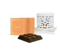 Nabeel Oudh Bakhoor 40g x 2 Packs with Resin Burner - Oriental Woody Home Fragrance - Incense Burner & Oud Bakhoor Set for Aromatherapy