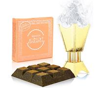Nabeel Perfumes Oudh Bakhoor Incense Bricks - 3 Boxes x 9 Pieces Each - Long Lasting Oriental-Woody Fragrance with JRose Trolley Keychain - Home & Gift Set