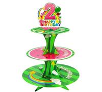Nabenkalu Cartoon Melons Cupcake Stand 2nd Second Watermelon Party Favors Cake Stand for Kids Birthday Party Decorations Baby Shower Party Supplies