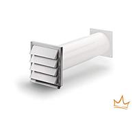 Naber Klima-E 125 Wall Box, White/Stainless Steel