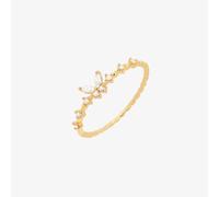 Nabi London Cubic butterfly ring - 18k gold plated / UK Q