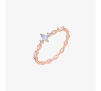 Nabi London Moonstone Cubic Relay Ring - 18k rose gold plated / UK Q