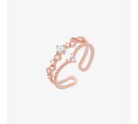 Nabi London Opal Crown Layered Ring - 18k rose gold plated / Adjustable