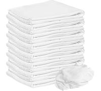 Nabob Wipers Lint Free Cloth 100% Cotton Cleaning Rags, Lint Free Cloths for Oiling Woods Tshirt Material for Cast Iron, Staining Wood, Dusting Cloth, Shoe Cleaning (45cmx45cm)