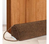 NABOWAN 32" Weighted Under Door Draft Stopper -Triangular Door Draft Blocker with Hook Loops for Easy Install, Save Energy, Home Room Essentials