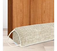 NABOWAN 38" Weighted Under Door Draft Stopper -Triangular Door Draft Blocker with Hook Loops for Easy Install, Save Energy, Home Room Essentials