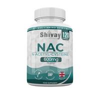 NAC N-Acetyl Cysteine 600mg | High Strength & Max Absorption | 120 Vegan Capsules (4 Month Supply) | Pure Amino Acid Supplement | UK Made by Shivay Herbals
