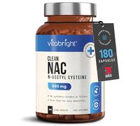 NAC N-Acetyl-Cysteine 600mg - VitaBright | 180 Capsules | NAC Nutritional Supplement | Easy-Open Capsules with Pure NAC Powder