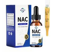 NAC N-Acetyl-Cysteine Liquid 1000MG, NAC Supplement N-Acetyl Cysteine with Alpha Lipoic Acid for Adults, Immune System & Antioxidant Support, Liver & Lung Health, Natural Lemon Flavor, 60ml