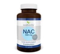 NAC N-acetylocholin 500 mg GLUTATHIONE PRECURSOR 120 caps- NO FILLERS, DYES