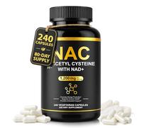 NAC Supplement 1200mg, N-Acetyl-L-Cysteine Softgels with 50mg NAD+, Glutathione Precursor for Liver Health, Supports Antioxidant & Cellular Energy, Non-GMO, Gluten Free, 240 Softgels