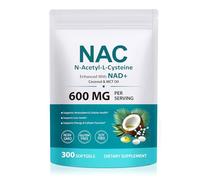 NAC Supplement 600mg, N-Acetyl-L-Cysteine Softgels with NAD & MCT Oil | Supports Glutathione & Cellular Energy, 300 Softgels, 100-day Supply, Non-GMO, Gluten-free, Daily Antioxidant Support