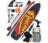 NACATIN 12'/366cm Extra Large Inflatable Stand Up Paddle Board with Seat, Wide 36"/91cm SUP Board for Adults & Family, with Single/Double Paddle, Kayak Seat, Pump, Stable Wide Deck for Beginners