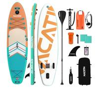 NACATIN Paddle Boards for Adults, Inflatable Stand Up Paddle Board with 10'6"/320cm SUP Board, Adjustable Paddle, Pump, Backpack, Carry Strap, Dry Bag, Repair Kit, Ideal for All Skill Levels