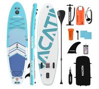 NACATIN Paddle Boards for Adults, Inflatable Stand Up Paddle Board with 10'6"/320cm SUP Board, Adjustable Paddle, Pump, Backpack, Carry Strap, Dry Bag, Repair Kit, Ideal for All Skill Levels
