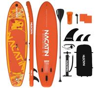 NACATIN Paddle Boards for Adults, Inflatable Stand Up Paddle Board with 10'6"/320cm SUP Board, Adjustable Paddle, Pump, Backpack, Repair Kit, Ideal for All Skill Levels