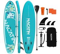 NACATIN Paddle Boards for Adults, Inflatable Stand Up Paddle Board with 10'6"/320cm SUP Board, Adjustable Paddle, Pump, Backpack, Repair Kit, Ideal for All Skill Levels