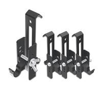 NACETURE Adjustable Brick Hook Clips (4 Pack) Outdoor Brick Hangers Wall Clips for Hanging - Mounting to Brick Without Drilling Fits 2-1/4 to 3 Inch Bricks
