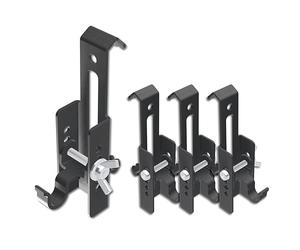 NACETURE Adjustable Brick Hook Clips (4 Pack) Outdoor Brick Hangers Wall Clips for Hanging - Mounting to Brick Without Drilling Fits 2-1/4 to 3 Inch Bricks