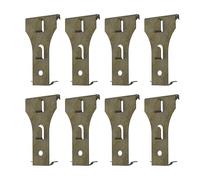 NACETURE Brick Hook Clips - Outdoor Brick Hangers Wall Clips for Hanging - Mounting to Brick Without Drilling, Heavy Duty Metal Hangers for Outside Home Decor, Fits 2-1/4 to 2-2/5 Inch (8 Pack)