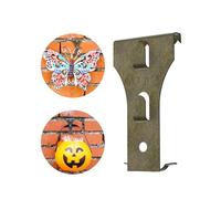NACETURE Brick Hook Clips - Outdoor Brick Hangers Wall Clips for Hanging - Mounting to Brick Without Drilling, Heavy Duty Metal Hangers for Outside Home Decor, Fits 2-1/4 to 2-2/5 Inch (4 Pack)