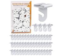 NACETURE Drop Ceiling Hook for Hanging - 50 Pack Ceiling Decorations Ceiling Hanger on Drop Suspended Ceiling Tile Hook Ceiling Clips for Classroom Grid for Office Home Stores Wedding