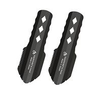 NACETURE Ultralight Aluminum Backpack Trowel Small Potty Multitool with Longer Handle, Essential for Hiking, Camping and Survival Bags (Black, 1 Pack) (Black, 2 Pack)