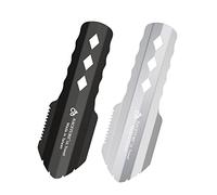 NACETURE Ultralight Backpacking Trowel Aluminum Shovel Small Potty Multitool with Longer Handle Design Essential for Hiking, Camping and Survival Bags (Silver&Black)