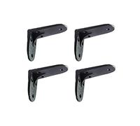 NACH JS-90-423S Borris Series Shelf Brackets, Black, L