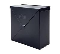 NACH MB-6300BLK Chicago Mailbox, Black, 10" x 10" x 4"