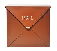 NACH Mailboxes for Outside Wall Mount, 10 x 10 x 4 inch Copper Mail Boxes for House Outside, Waterproof Mailboxes for Outside - Chicago Style Mail Box