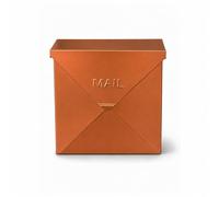 NACH Mailboxes for Outside Wall Mount, 10 x 10 x 4 inch Copper Mail Boxes for House Outside, Waterproof Mailboxes for Outside - Chicago Style Mail Box