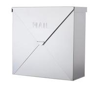 NACH MB-6300SLV Chicago Mailbox, Silver, 10" x 10" x 4"