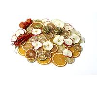 NACHA'S 250 g Pack of Mixed Dried Fruit Dried Orange Lemon Lime Apple - Christmas Craft Wreath Florist Decoration