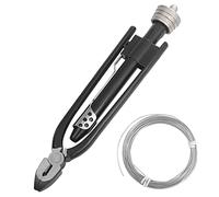 Nachee 6 Inch Safety Wire Pliers with 25ft Stainless Steel Twist Safety Lock Grip Wire .032, Twisting Tool for Motorcycle/Dirt Bike Grips, Aircraft, Auto Industry