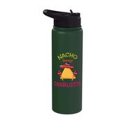 Nacho Average Charlotte Personalized Name Funny Taco Stainless Steel Insulated Water Bottle