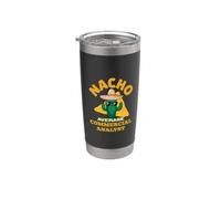 Nacho Average Commercial Analyst Funny Joke Pun Saying Quote Stainless Steel Insulated Tumbler
