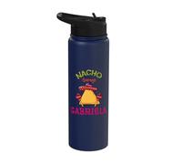Nacho Average Gabriela Personalized Name Funny Taco Stainless Steel Insulated Water Bottle