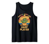 Nacho Average Harp Player Cinco De Mayo Mexican Harpist Tank Top