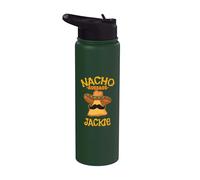 Nacho Average Jackie Personalized Name Funny Taco Stainless Steel Insulated Water Bottle