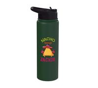 Nacho Average Jackie Personalized Name Funny Taco Stainless Steel Insulated Water Bottle