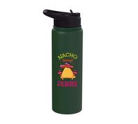 Nacho Average Jerry Personalized Name Funny Taco Stainless Steel Insulated Water Bottle