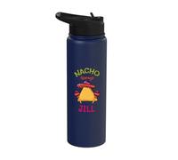Nacho Average Jill Personalized Name Funny Taco Stainless Steel Insulated Water Bottle