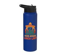 Nacho Average Lunch Lady Cinco De Mayo Fiesta Lunchlady Stainless Steel Insulated Water Bottle