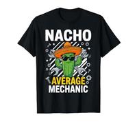 Nacho Average Mechanic Cinco De Mayo Funny Mexican Value Graphic T-Shirt, Men, Black, L