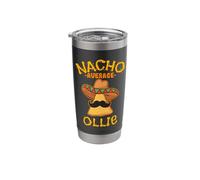 Nacho Average Ollie Personalized Name Funny Taco Stainless Steel Insulated Tumbler
