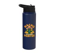 Nacho Average Painter Funny Paintiing Joke Pun Saying Quote Stainless Steel Insulated Water Bottle