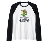 Nacho Average Physician Assistant Funny Cactus Humor Quote Raglan Baseball Tee
