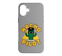 Nacho Average Pilot Funny Pun Joke Saying Slogan Quote Case for iPhone 16 Plus